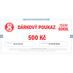 Poukaz Sokol 500 Kč 2024/2025