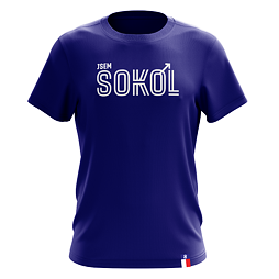 Tričko Sokol Jsem sokol logo modré