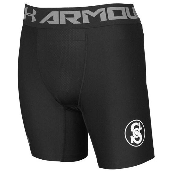 Black men's UA Sokol compression shorts