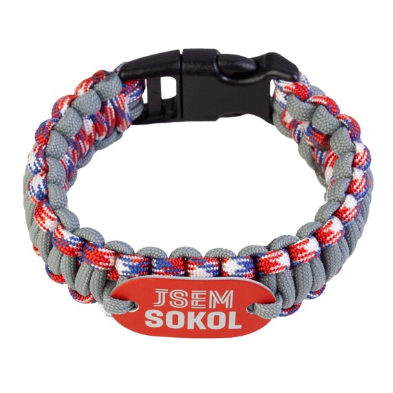 Náramek Paracord JSEM SOKOL