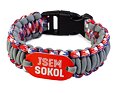 Náramek Paracord JSEM SOKOL