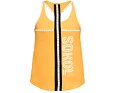 Orange women's UA Sokol emblem performance tank top