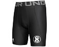 Black men's UA Sokol compression shorts with pocket